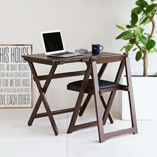 Desk ＆ Chair Set ブラウン 新生活 木製 一人暮らし 買い替え インテリア おしゃれ 椅子 いす チェア 机 リモートワーク 在宅 テレワーク 家具 84285 - 兵庫県加西市