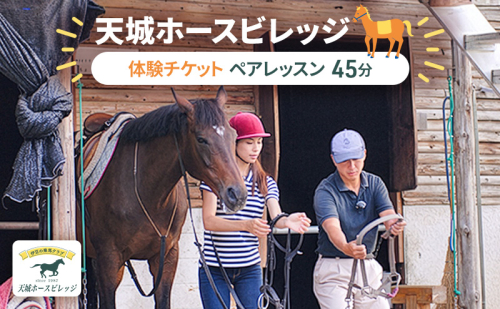 体験 伊豆 乗馬 ペアレッスン45分 天城ホースビレッジ 施設利用券 体験型 子供 大人 84530 - 静岡県河津町