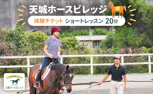 天城ホースビレッジ 施設利用券 ショートレッスン20分 体験チケット  84532 - 静岡県河津町