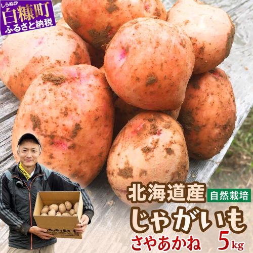 じゃがいも（さやあかね）無農薬・無肥料・自然栽培・北海道産【5kg】 84978 - 北海道白糠町