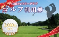 下仁田カントリークラブで使えるゴルフ利用券（3,000円相当） チケット 体験 健康 スポーツ ゴルフ券 群馬 F21K-200