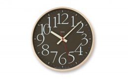 【ふるさと納税】AY clock RC［電波時計］/ ブラウン （AY14-10 BW）Lemnos レムノス 時計 [?5616-0358]