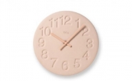 珪藻土の時計 / ピンク （LC11-08 PK)Lemnos レムノス 時計 [№5616-0361]