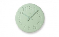 珪藻土の時計 / グリーン （LC11-08 GN）Lemnos レムノス 時計 [№5616-0362]