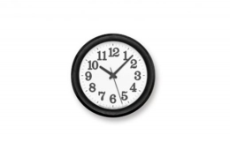 【ふるさと納税】Clock C Small / ブラック （YK15-05 BK）Lemnos レムノス 時計 [?5616-0430]
