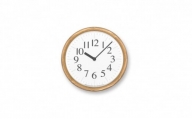 Clock B/ ナチュラル（YK21-16NT）Lemnos 掛け時計[№5616-0670]