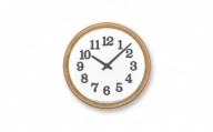 Clock C/ ナチュラル（YK21-17NT）Lemnos 掛け時計[№5616-0672]
