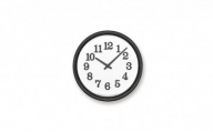 Clock C/ ブラック（YK21-17BK）Lemnos 掛け時計[№5616-0673]