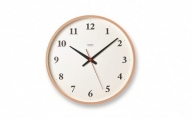 Plywood clock［電波時計] / LC21-06W NT レムノス Lemnos 時計[№5616-0967]