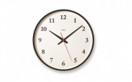 Plywood clock［電波時計] / LC21-06W BW レムノス Lemnos 時計[№5616-0968]