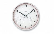 Air clock［電波時計 温湿度計付］/ LC09-11W RE レムノス Lemnos 時計[№5616-0969]