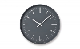 【ふるさと納税】Draw wall clock / ブラック（KK18-13 BK）レムノス Lemnos 時計[?5616-1036]