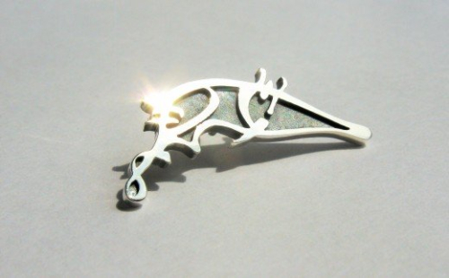 織田信長公　麒麟の花押ブローチ(小)[016K03] 85793 - 愛知県小牧市