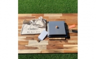oka-d-art 黒皮鉄板 250角用 ロータイプ蓋付き7点セット 厚さ4.5mm×250×250【1286821】