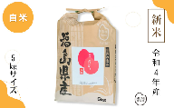 令和4年産「こしひかり」 5kg×1袋 白米 精米 福島県 本宮市産　【07214-0027】