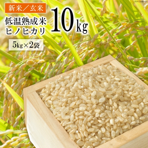 BE112【新米】低温熟成米（ヒノヒカリ・玄米）　10kg(米袋×2袋) 86087 - 長崎県島原市