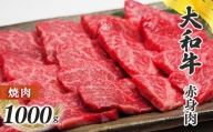 奈良県産黒毛和牛 大和牛赤身 焼肉 1000g