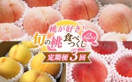 【2024年先行予約 定期便3回】 桃が好き！旬の桃食べつくし定期便 各2kg FSY-0571