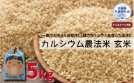 カルシウム農法米　玄米5kg（茨城県共通返礼品・かすみがうら市産）