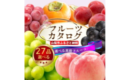 年末駆け込みしなくても大丈夫!年内に寄付して、カタログの中から特産品をゆっくりお選びいただけます。山梨産のもぎたてフルーツが充実したギフトカタログ。シーズンに関係なくいつでもお好きな時にお試しいただけ