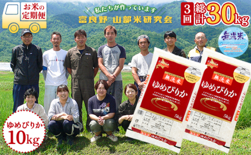 【令和6年度産】◆3ヵ月定期便◆ 富良野 山部米研究会【 ゆめぴりか 】無洗米  5kg×2袋（10kg）お米 米 ご飯 ごはん 白米 定期 送料無料 北海道 富良野市 道産 直送 ふらの 877702 - 北海道富良野市