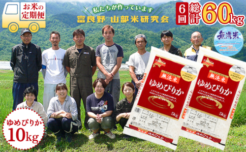 【令和6年度産】◆6ヵ月定期便◆ 富良野 山部米研究会【 ゆめぴりか 】無洗米  5kg×2袋（10kg）お米 米 ご飯 ごはん 白米 定期 送料無料 北海道 富良野市 道産 直送 ふらの 877703 - 北海道富良野市