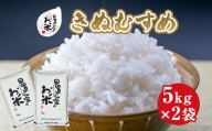 １７５．日置さん家のお米「きぬむすめ」5kg×2袋【玄米・2024年産】