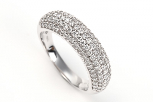 返礼品詳細ページ Au Pay ふるさと納税 1キャラット パヴェ 石畳 留め ダイヤモンドリング