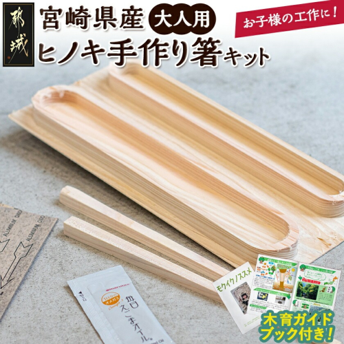 宮崎県産ヒノキ 手作り箸キット(大人用)_AA-D901-L 879992 - 宮崎県都城市