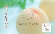 【2024年11月発送】Snow Peach （大玉2個入）　208-001