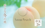 【2024年11月発送】Snow Peach（中玉3個入） 208-002