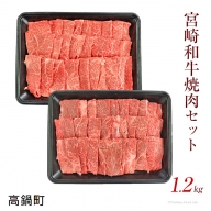 ＜宮崎和牛焼肉セット計1.2kg＞