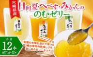 [宮崎県産 日向夏・へべす・みかんの のむゼリー各170g 合計12本]