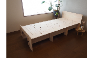 I-E05　多機能簡易組立て合板ベッドもくみんシンプル　株式会社青地ライフクリエイト