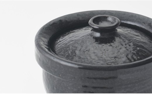 土鍋で炊くと米が甘くなる 「濃黒3合釜鍋 雑穀ご飯鍋」 ARITA PLUS A90-11 88649 - 佐賀県有田町