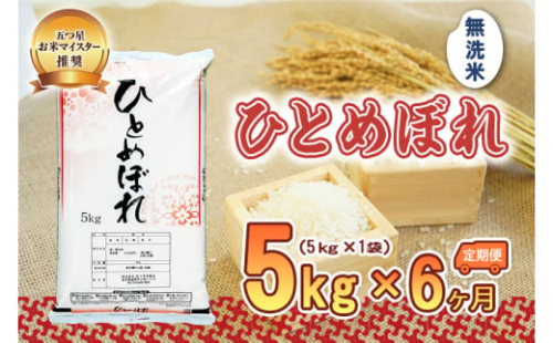 米 定期便 6ヶ月 五つ星お米マイスター推奨 ひとめぼれ 無洗米 5kg × 6か月 佐々木米穀店 お米 5キロ 30kg 岩手 盛岡市産 白米 精米 特産 産地直送 おすすめ こめ コメ おこめ 送料無料 盛岡 岩手県 盛岡市 定期 お楽しみ 6回 890118 - 岩手県盛岡市