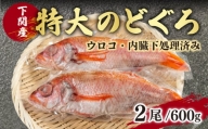 のどぐろ 特大 サイズ 2尾 高級 魚 鮮魚 冷凍 アカムツ 下処理 済 下関 産