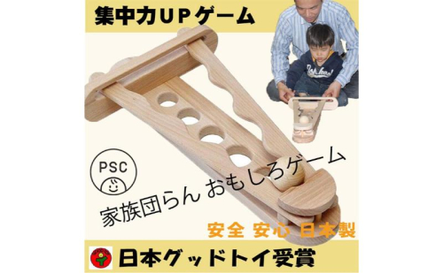 木のおもちゃ/集中力アップゲーム psc  日本グッド・トイ受賞おもちゃ 木のおもちゃ 日本製 知育玩具 型はめ 積み木 脳トレ パズル 1歳 プレゼント ランキング 2歳 3歳 4歳 5歳 6歳 7歳 8歳 誕生日ギフト～出産祝い 玉転がし 木製 老人 リハビリ 892558 - 長野県上田市