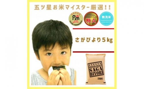 CI045 【無洗米】さがびより5kg 【五つ星お米マイスター厳選!】