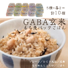 【ふるさと納税】GABA玄米もち麦パックごはん 5種類セット（10パック入り）きぬむすめ JA鳥取西部 アスパル 0938