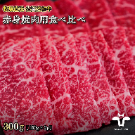 【牧場直送】佐賀産黒毛和牛 赤身焼肉用 300g：B014-040