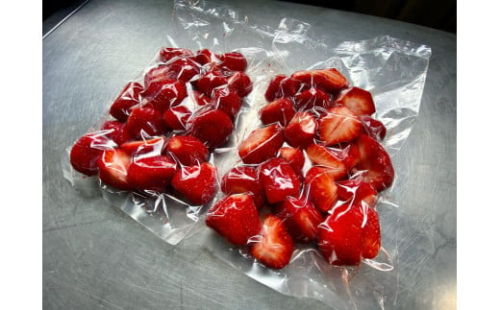 オーガニック冷凍あまおう 2kg (500g×4パック)【伊世いちご畑】_HA1316