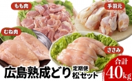 【定期便6ヶ月】広島熟成鶏セット・松【配達不可：沖縄・離島】