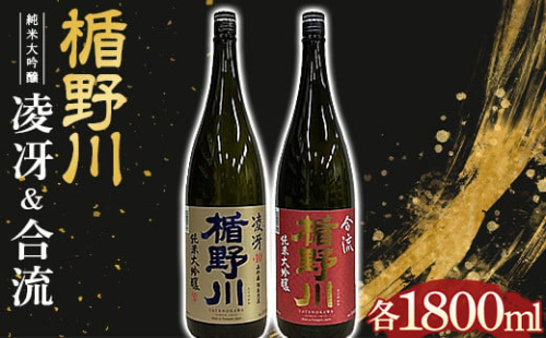楯野川 純米大吟醸 『凌冴』『合流』 1800ml 2本セット F2Y-3480