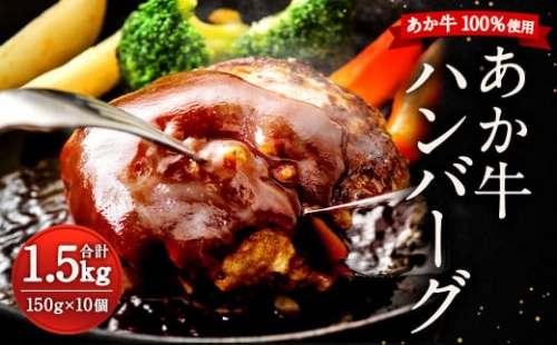 熊本県産 GI認証取得 あか牛 ハンバーグ 合計1.5kg 惣菜 おかず 906720 - 熊本県益城町