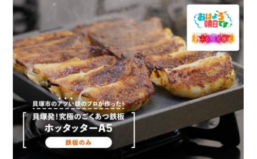 ★【TV番組とコラボ】貝塚発！究極のごくあつ鉄板ホッタッターＡ５(鉄板のみ)