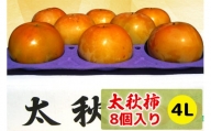 [先行予約] 高橋柿ファームの太秋柿 4Lサイズ 8個入り《9月下旬より発送予定》[1000]