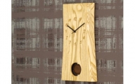 D46-08 栗の木の一枚板 【振り子】時計 （JTK002-ONK）