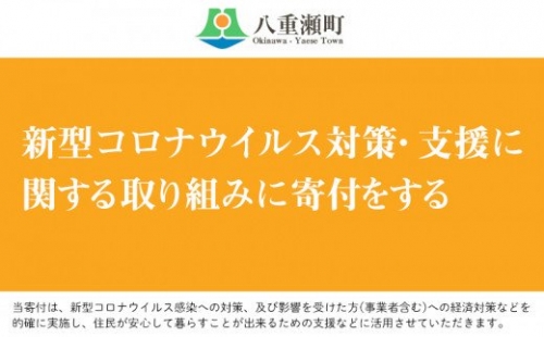 新型コロナウイルス対策・支援に関する取り組みに寄付をする(5万円)