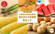 北海道旬の野菜を満喫！詰め合わせ定期便Bセット(4回)
